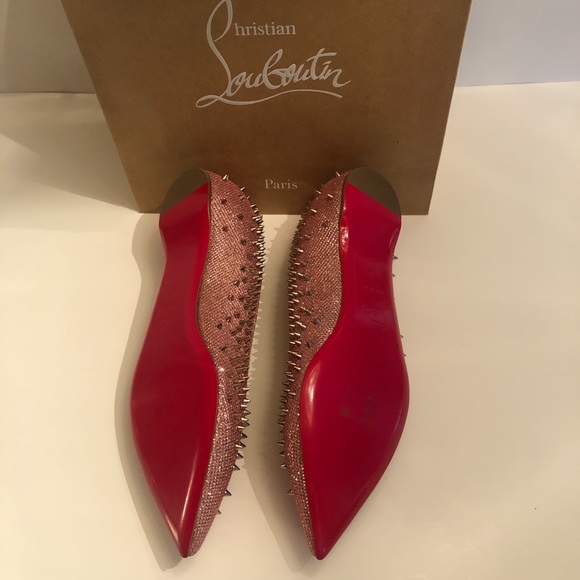 Christian Louboutin Metalic Spike flats - Picture 6 of 10